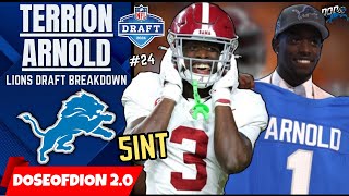 The BEST CORNER In The NFL Draft Terrion Arnold Draft Breakdown [upl. by Conchita634]