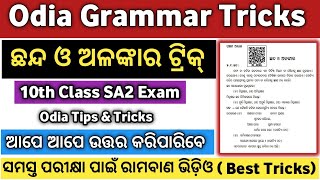 ଅଳଙ୍କାର  Alankar Tricks  Alankar Tricks in Odia  Alankar Tricks Class 10  Alankar Odia Grammar [upl. by Terej]