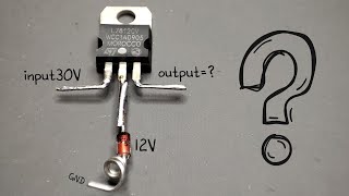 increasing voltage output of 7812 regulator [upl. by Acinonrev]