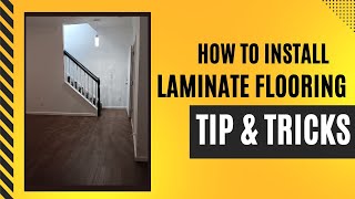 How To Install Laminate Flooring Tips and Tricks [upl. by Aibos288]