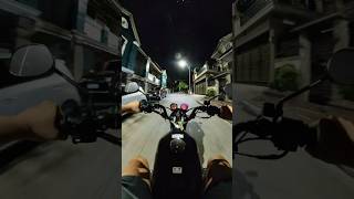 Night ride with TMX125 Scrambler build youtubeshorts shorts honda tmx125 motorcycle motovlog [upl. by Sudnac]