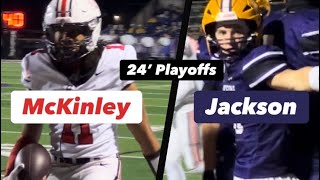 24’ FB Playoffs Canton McKinley at Massillon Jackson [upl. by Meibers]