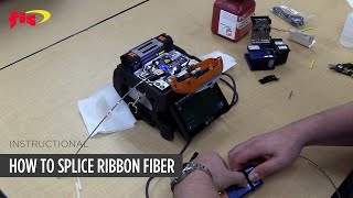 How To Splice Ribbon Fiber  Instructional [upl. by Enilreug]