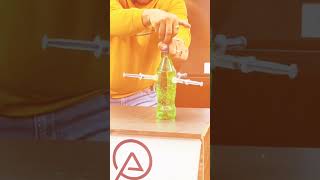 Pascals Law Experiment Using Syringe  Science Experiment By Puneet Sirscience explore experiment [upl. by Ulick909]