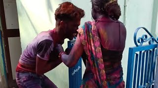 🥲itna Ganda holi kon khelta hai 😂holi youtube festival holispecial [upl. by Neerol]