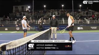 Matteo Berrettini vs Arthur Cazaux  R2 Phoenix • Highlights [upl. by Motteo]