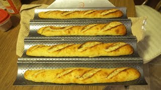 Nonstick French Bread Baguette Pan Review [upl. by Ynatsed]