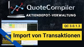 Import von Depots und Transaktionen aus dem Finanzmanager [upl. by Naxor]