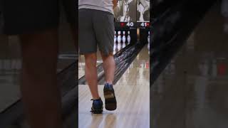 Two Handed Bowling Footwork  Slow Motion [upl. by Annahsar430]