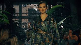 LENA HOSCHEK FASHION WEEK BERLIN AW1819  Runway Show quotWintergardenquot [upl. by Relyk]