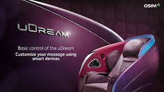 OSIM uDream Instructional Video  Customize your massage using smart devices [upl. by Aerbua723]