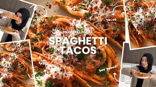 I made the SPAGHETTI TACOS from iCarly [upl. by Amil]