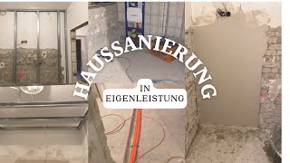 Haussanierung in Eigenleistung  Unser Keller  Zwischenstand Elektrik und Rohre  Kleiner Fail [upl. by Malliw]