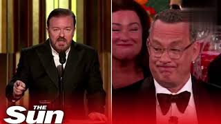 Ricky Gervais roasts Hollywood celebs for friendship with Jeffrey Epstein in resurfaced Golden Globe [upl. by Tod]