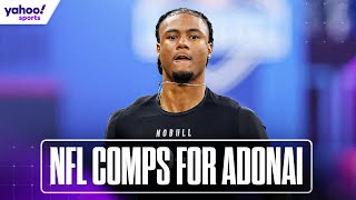 NFL comps for WR prospect ADONAI MITCHELL  Yahoo Sports [upl. by Yar]