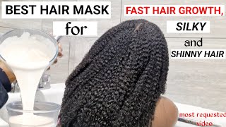 BEST HAIR MASK FOR FAST HAIR GROWTHFOR SILKY SMOOTH HAIRHOMEMADE DEEP CONDITIONERNATURAL HAIR4C [upl. by Melburn]