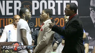 Heated Adrien Broner vs Shawn Porter  Final Press Conference  Face Off amp Porter confrontation [upl. by Fey988]