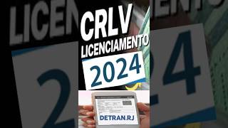 Licenciamento anual 2024  RJ [upl. by Okorih]