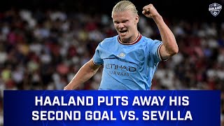 Erling Haaland Scores His Second Goal vs Sevilla in UCL  CBS Sports Golazo [upl. by Airehc]