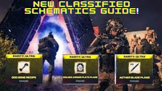 HOW TO GET AETHER BLADE GOLDEN ARMOR PLATES AND DOG BONE SCHEMATIC GUIDE MW3 ZOMBIES SEASON 1 [upl. by Florin113]