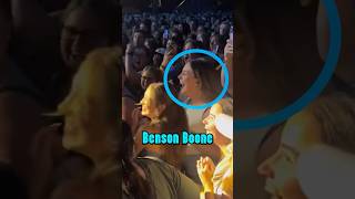 Benson Boone met his ex girlfriend from middle school during a concert 😂 [upl. by Nedi]