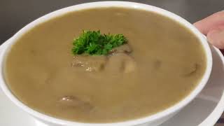 Satisfying Mushrooms Soup Recipe for Home Cooking Lovers [upl. by Ysle]