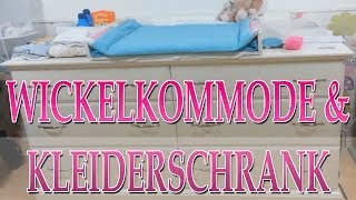 Kinderzimmer  Wickelkommode und Kleiderschrank [upl. by Lamej]