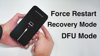 How to Force Restart and ENTER amp EXIT Recovery and DFU Mode iPhone 8 to 13 [upl. by Anaerb]