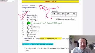 9  Exercises  Pointer Arithmetic [upl. by Ledairam10]