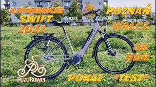 Rower elektryczny ebike Unibike SWIFT 2022 mój pokaz test Poznań Wałcz insta360 ONE RS 4K HDR [upl. by Phaedra]