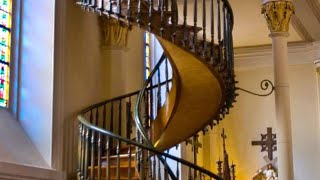 The Miraculous Loretto Chapel Staircase in Santa Fe New Mexico  Historic Mysteries [upl. by Sheffield]