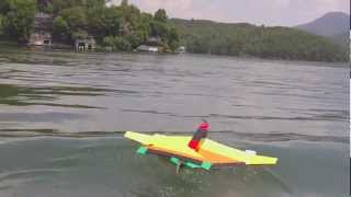 ScratchBuilt Foam Aquabird Flight and some Guanli Catalina RC Flights [upl. by Gnilhsa802]