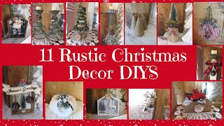 11 RUSTIC CHRISTMAS DECOR DIYSAmazing amp Unique Christmas DIYS [upl. by Berte310]