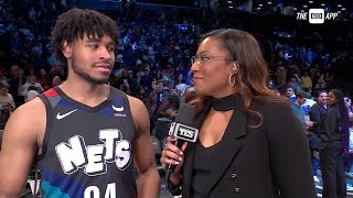 Cam Thomas on a huge Nets win [upl. by Eversole]