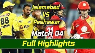 Islamabad United vs Peshawar Zalmi I Full Highlights  Match 4  HBL PSLM1F1 [upl. by Nuli]