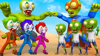 Plants vs Zombies 3  All New Superhero VS All New Bad Guy Zombie Who Will Win2D 3D Animation IRL [upl. by Bratton]