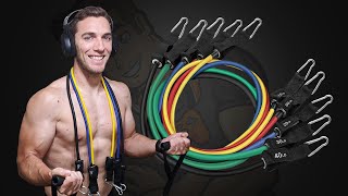 Whatafit Resistance Bands Review  5 Band Set to Build Muscle amp Burn Fat at Home  GamerBody [upl. by Laerol]