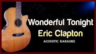 Eric Clapton  WONDERFUL TONIGHT  karaoke guitar [upl. by Wawro282]