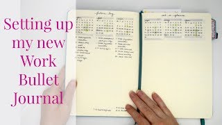 Setting Up My New Work Bullet Journal for 2018  Kendra Bork [upl. by Daukas]