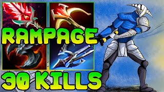 Sven Rampage  30 Kills Sven Dota 2 One Man Win  Sven Dota Gameplay Build Guide Safelane 737 [upl. by Barren]