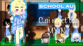 Cai bots school au react to myn  still wip [upl. by Nipha]