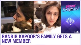 Ranbir Kapoors sister Riddhima Kapoor Sahani introduces new member of their family [upl. by Aretahs]