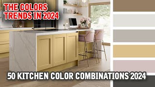 Kitchen Color Combination Trends 2024 For Wall Cabinets Countertop Chairs  Interior Design 2024 [upl. by Inttirb768]