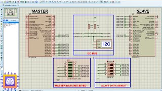 PIC16F877A I2C  Proteus Simulation [upl. by Costello474]