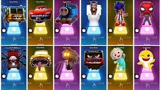 THOMAS EXE 🆚 SIRENHEAD 🆚 SKIBIDI TOILET 🆚 ODDBODS 🆚 BUS EATER 🆚 EXTRA SLIDE 🆚 Tiles Hop EDM Rush 🔥 [upl. by Zanlog683]