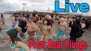 Live 2022 Coney Island New Years Day Polar Bear Plunge [upl. by Alex]