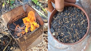 Como Fazer Casca de Arroz Carbonizada  Como Usar Casca de Arroz Carbonizada [upl. by Tut251]