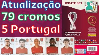 NOVOS CROMOS Atualização CADERNETA Mundial 2022 Panini [upl. by Belvia839]