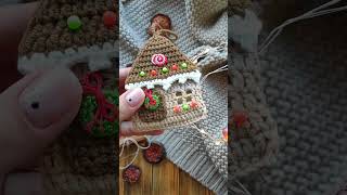 REVIEW Gingerbread House Man ornament crochet pattern Christmas decoration DIY [upl. by Iegres]