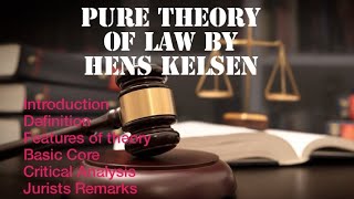 Pure Theory of Law  philosophy of law  LLB part 1 law Hans Kelsen pure theory of law [upl. by Hanah]